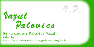 vazul palovics business card